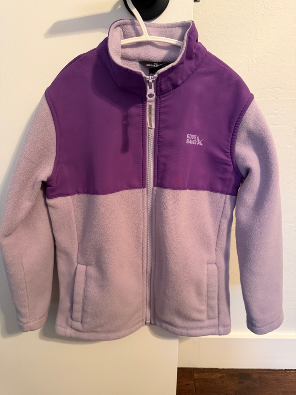 Eddie Bauer Two-Tone Lavender and Violet Fleece Jacket
